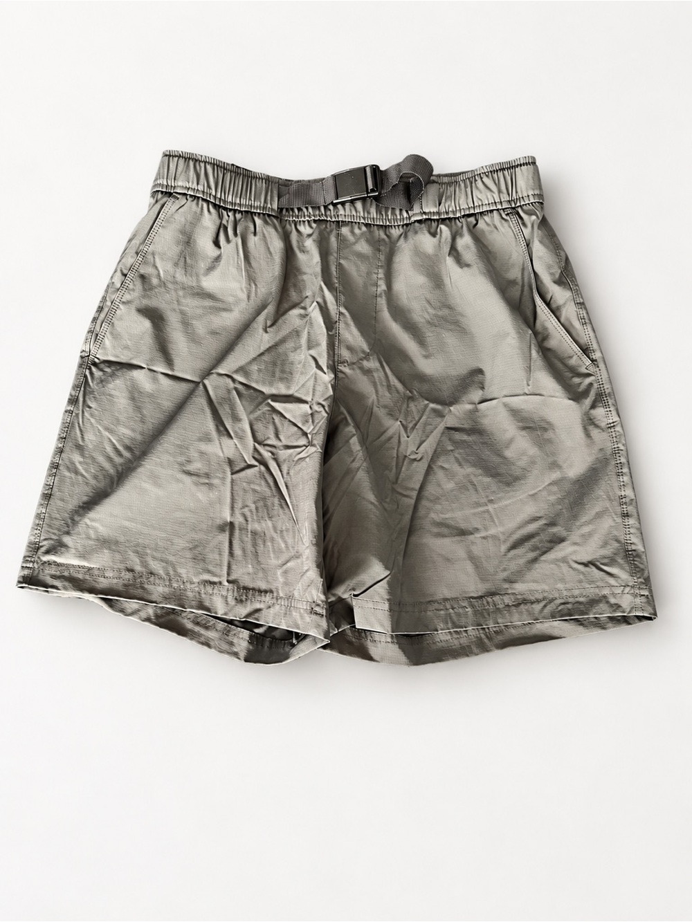 Old Navy Men's Black Utility Athletic Shorts with Buckle Waist
